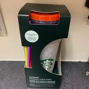 Starbucks Reusable confetti Cup Set